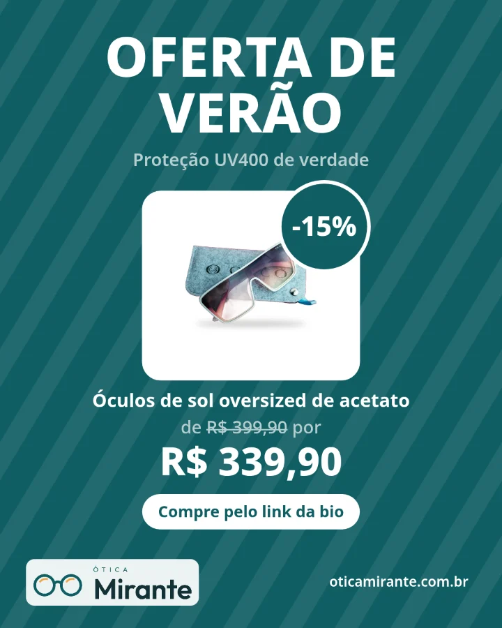 Post de oferta feito no painel por uma ótica