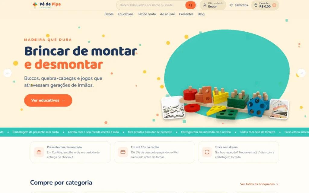 Pé de Pipa Brinquedos
